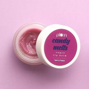 New Plum Candy Melts Vegan Lip Balm Berry Feast Sz .18oz